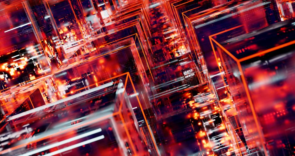 Digitalna umjetnost s geometrijskim uzorcima